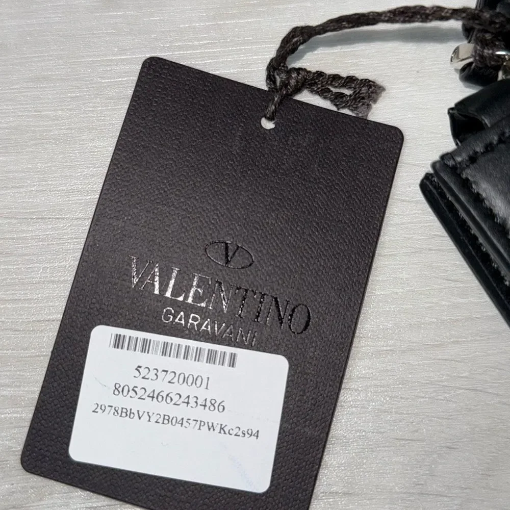 Valentino VLTN Document Holder Black/Muti‎ Color Nwt
